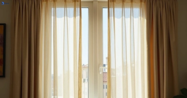 Dusty and dull curtains in mascot-nsw before steam cleaning